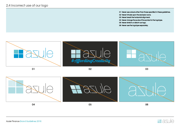 azule brand guidelines