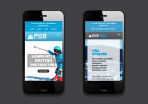 PDS Academy website design for mobile
