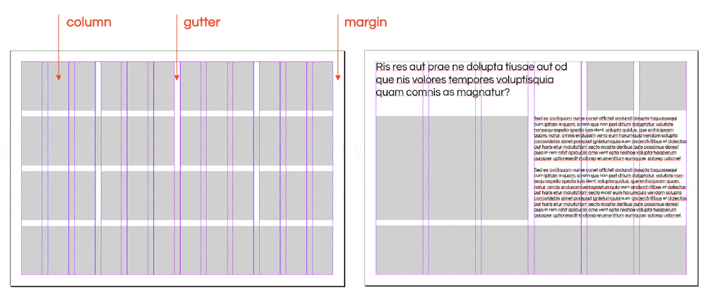 design tips - always use a grid