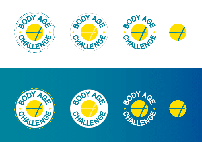 Body Age Challenge - product branding - responsive logo design